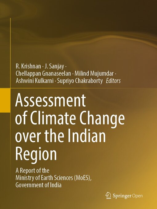 Title details for Assessment of Climate Change over the Indian Region by R. Krishnan - Available